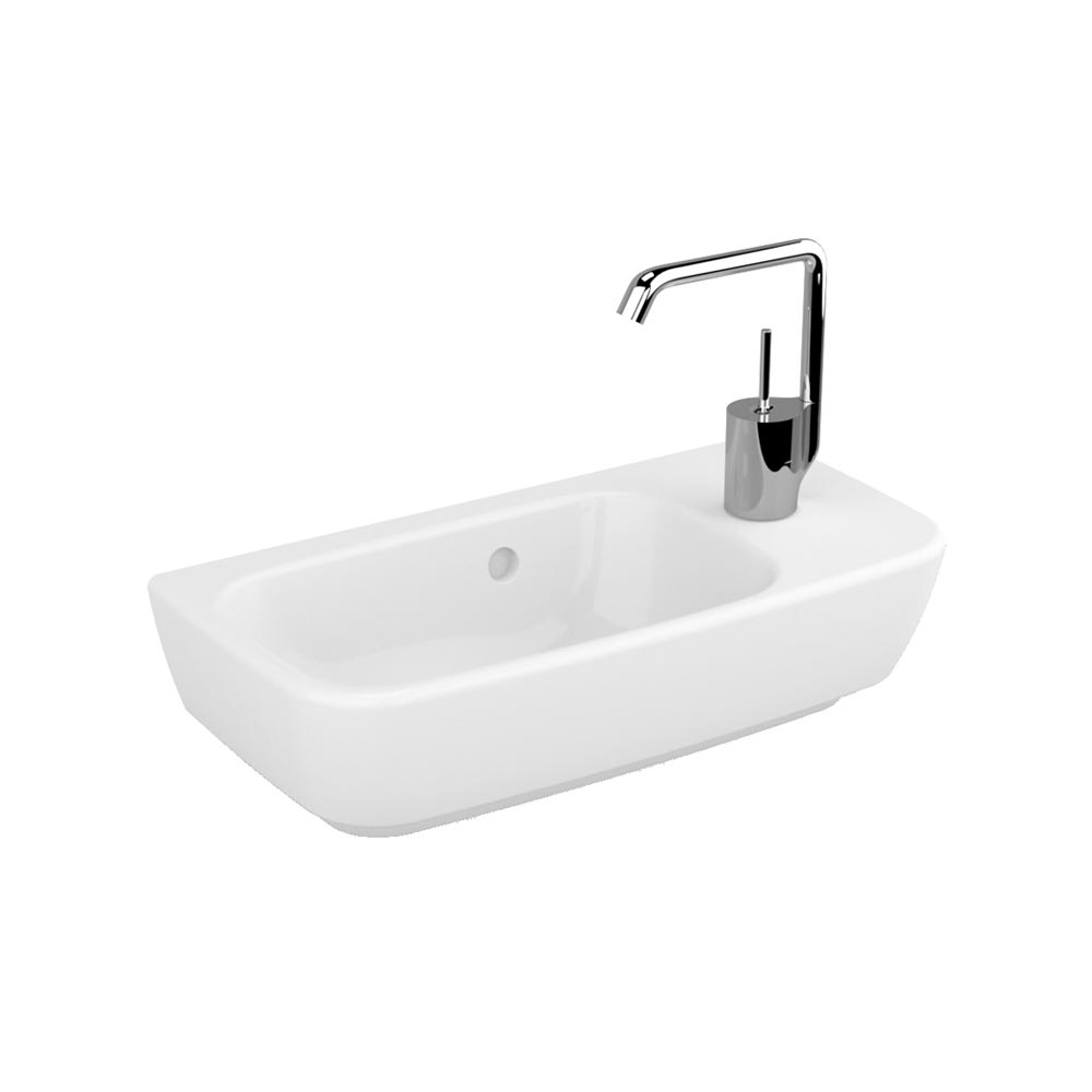 Lave-mains-Look-rectangulaire,-1-trou-de-robinet-à-droite