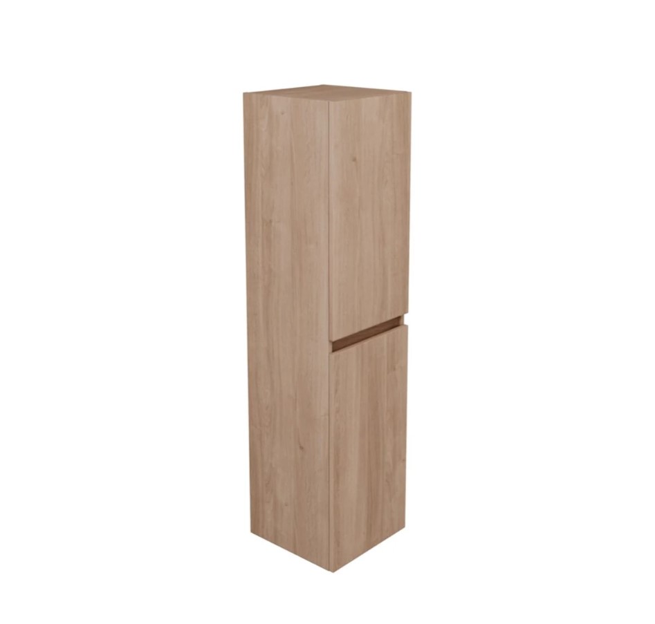 Colonne-Primeo-Alterna-160-cm-2-portes-Chêne-Clair