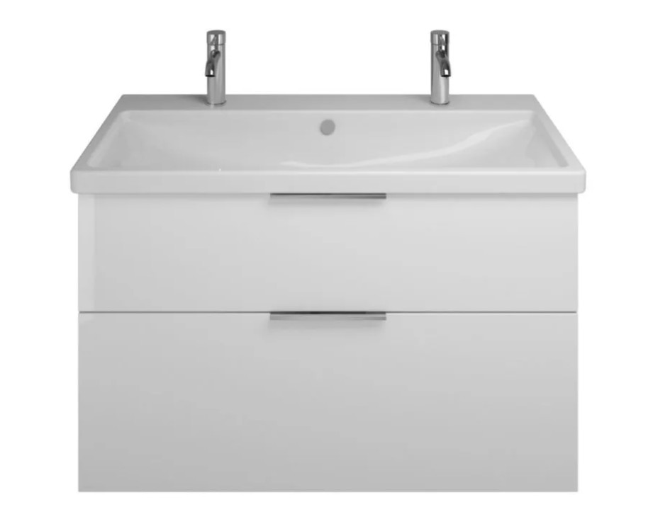 Meuble-vasque-complet-BURGBAD-2-tiroirs-100cm-blanc