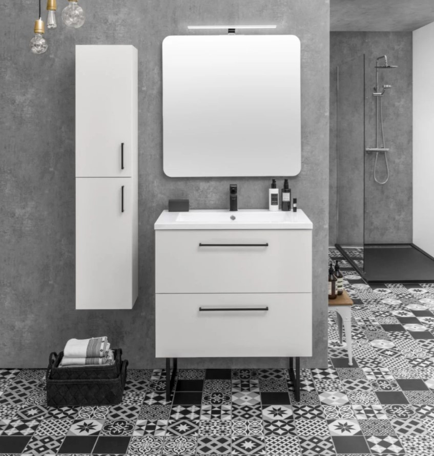 Meuble-vasque-Alterna-Concerto-80-cm-avec-2-tiroirs-Blanc-Brillant