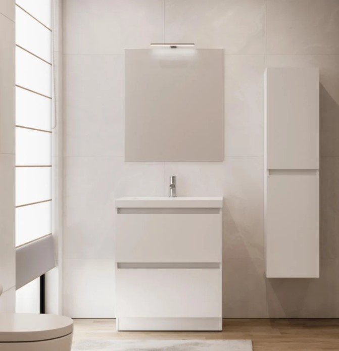 Meuble-vasque-Primeo-Alterna-au-sol-70-cm-avec-2-tiroirs-Blanc-Laqué