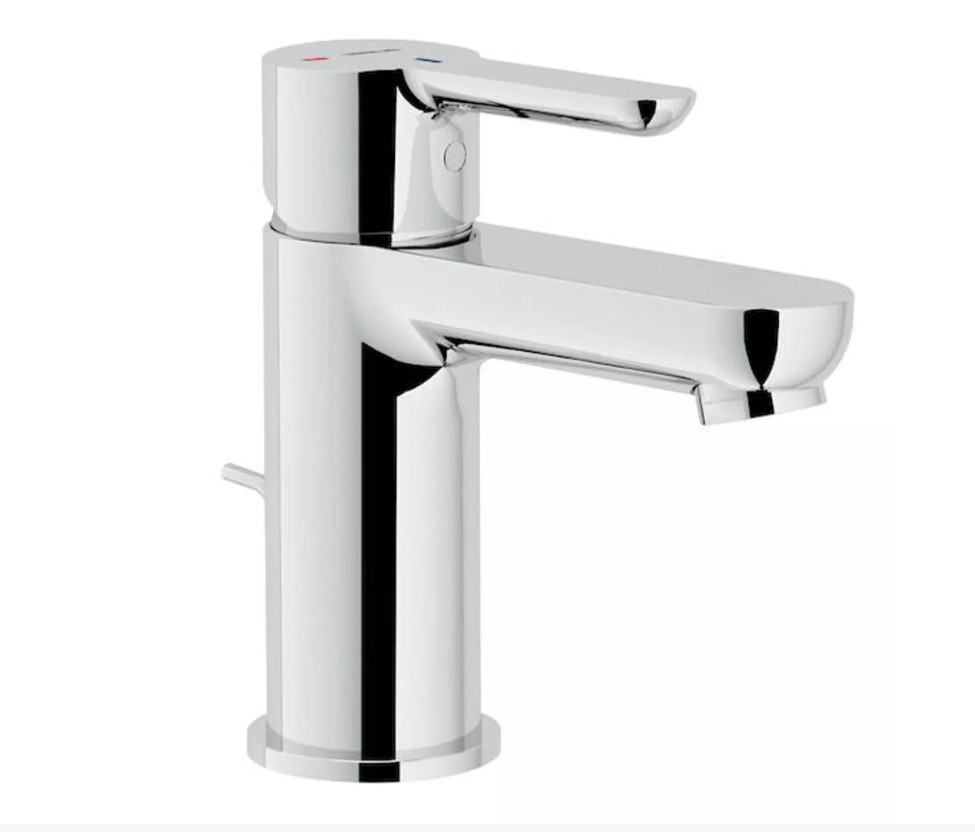Mitigeur-lavabo-LOOK-vidage-laiton