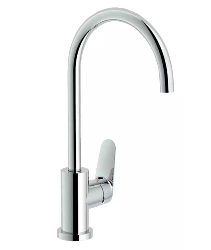 Mitigeur-évier-orientable-bec-haut-BLUES-chromé