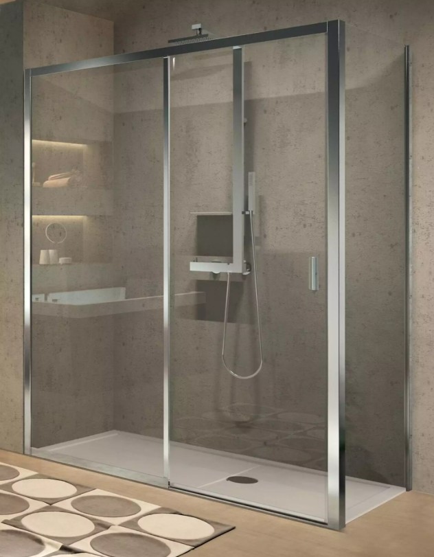Paroi-en-niche-coulissante-Novellini-144/150cm