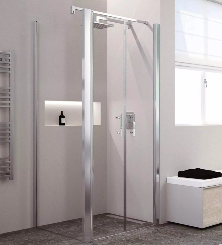 Porte-2-battants-non-cadrée-84/90-cm-profilé-silver